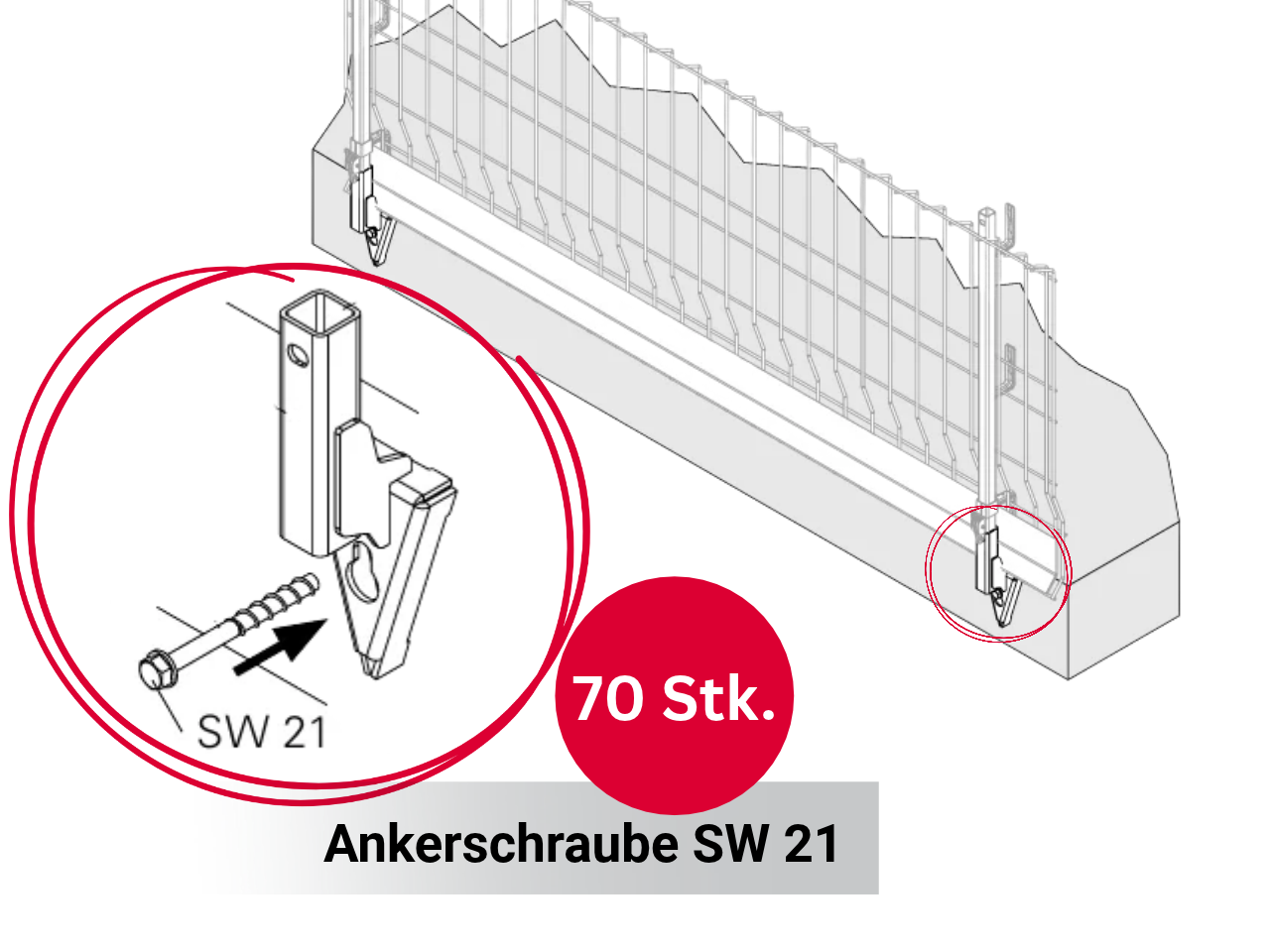PERI PROKIT Ergänzungspaket Ankerschraube
