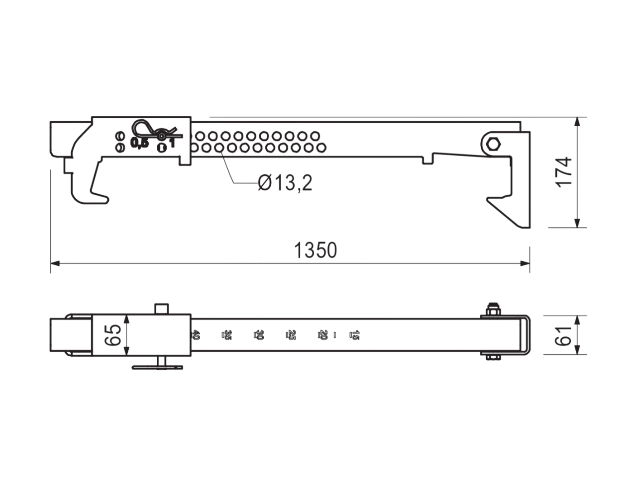 PERI Zug-, Druckspreize MX15-100